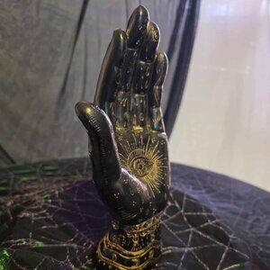 Mystical Palmistry Hand Statue | Celestial Fortune Teller Decor